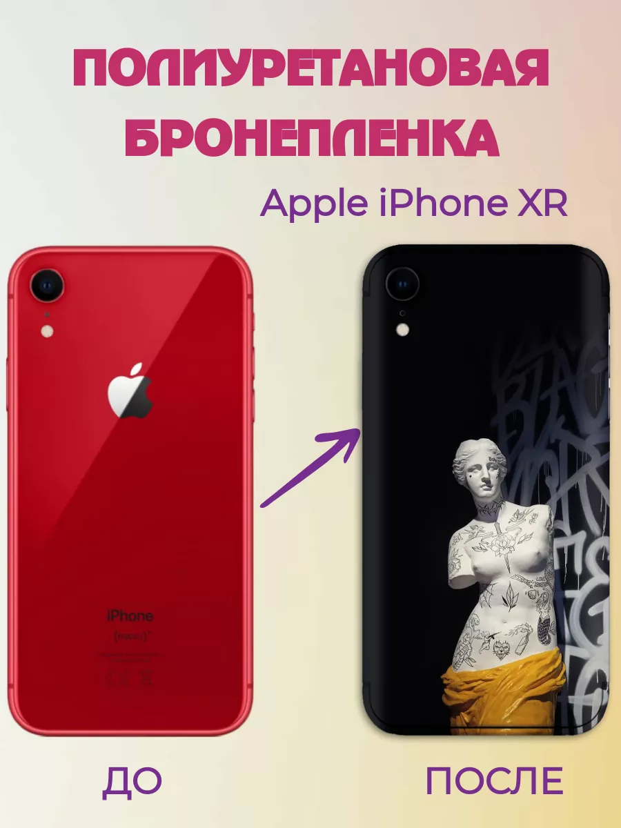 Цветная текстурная пленка на крышку и бока iPhone XR AKSDiadem 168346040  купить за 368 ₽ в интернет-магазине Wildberries