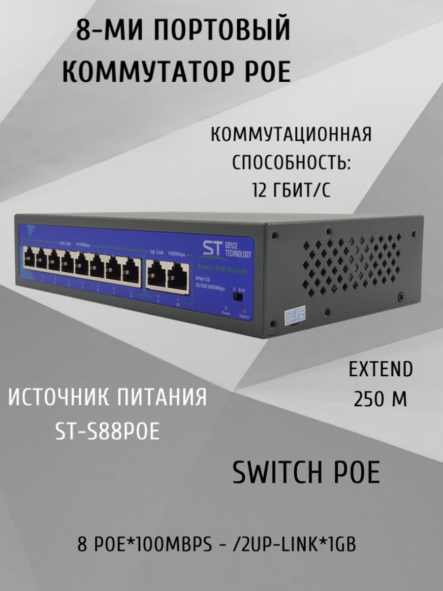 St poe switch. St-s88poe. СВЧ коммутатор.