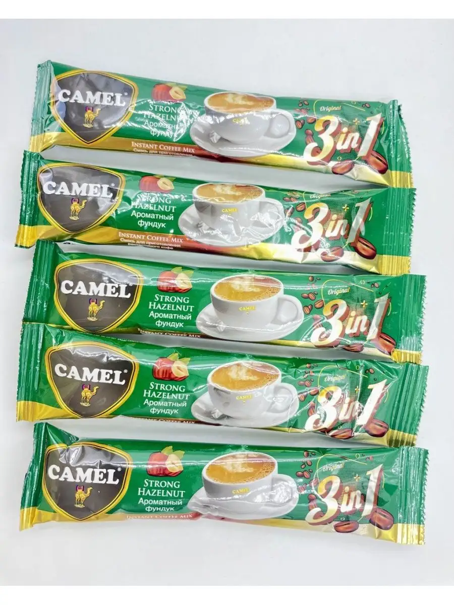 Турецкий растворимый кофе 3 в 1 Camel, Лесной Орех Nescafe 168374175 купить  в интернет-магазине Wildberries