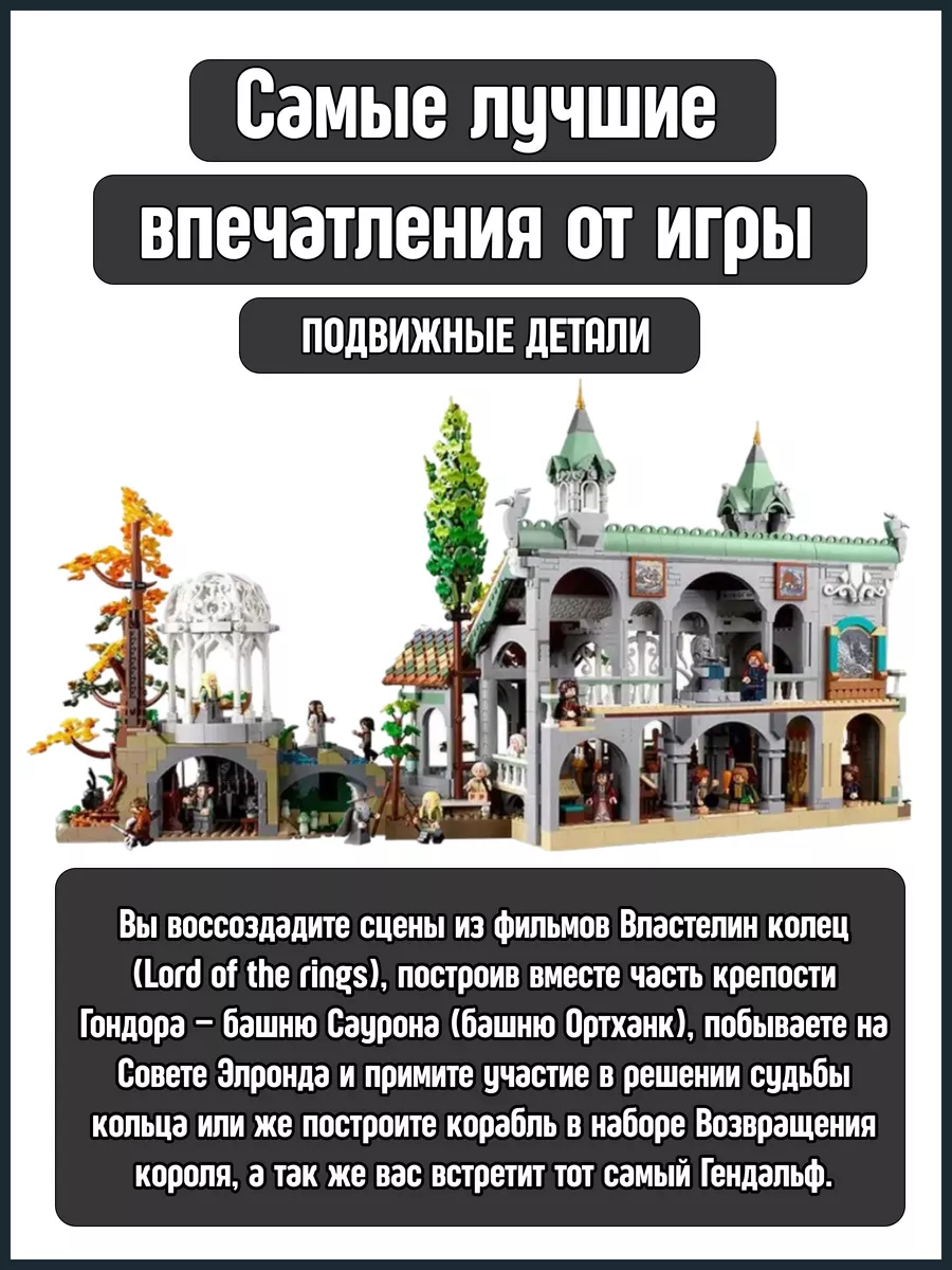 Конструктор The Lord of the Rings Rivendell Властелин колец Планета  Конструкторов 168439240 купить за 16 185 ₽ в интернет-магазине Wildberries