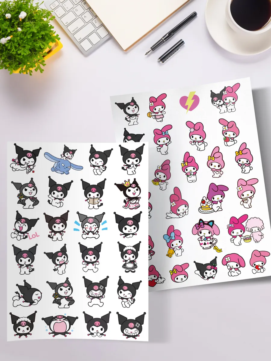 Обои с курами из hello kitty