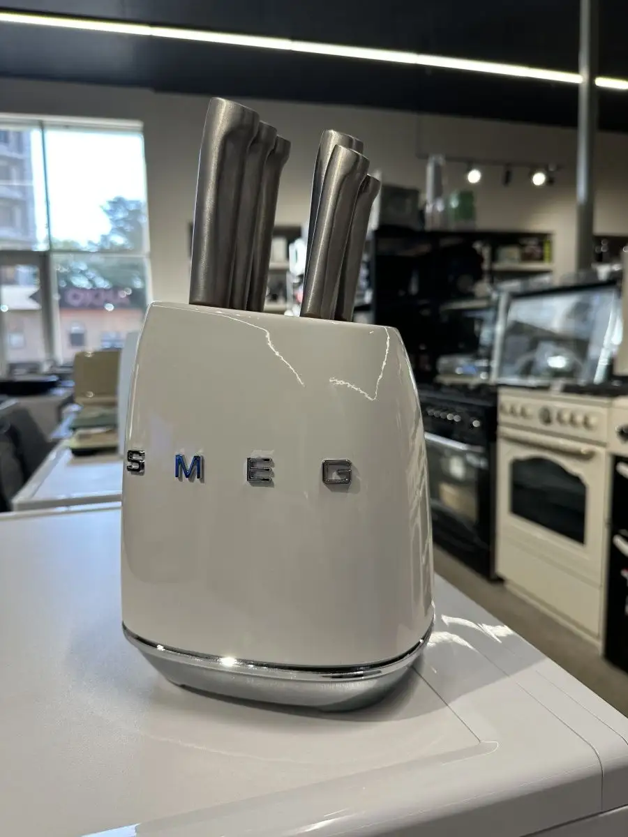 Набор ножей для кухни с подставкой SMEG ножи SMEG 168449256 купить в  интернет-магазине Wildberries