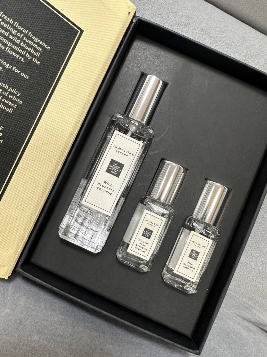 Подарочный набор духов Jo Malone Wild Bluebell 1x30 2x90 мл Подарочный  набор 168481441 купить за 1 303 ₽ в интернет-магазине Wildberries