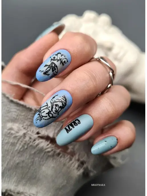 Swanky Stamping Лак для стемпинга набор, голубой, фото 7