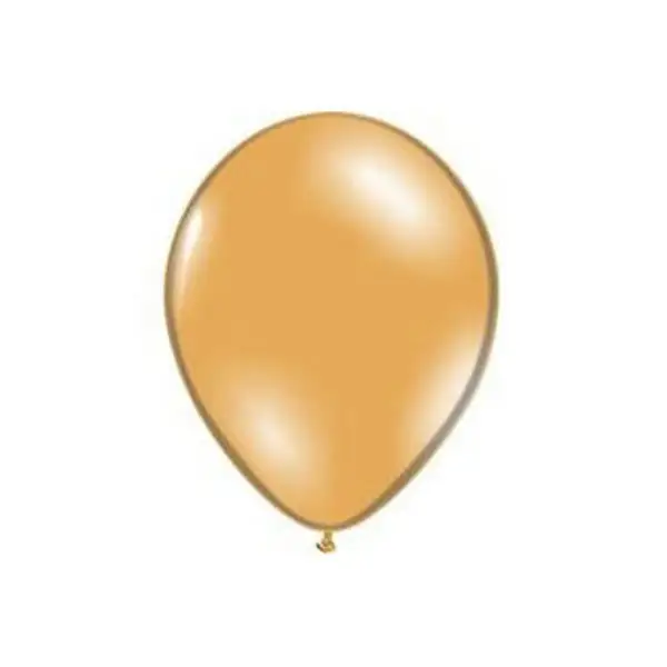 Шар латексный 14", металл, набор 50 шт., цвет золотой