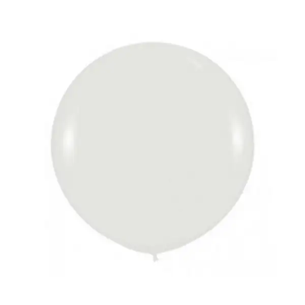 Шар латексный 36", пастель, 1 шт., белый