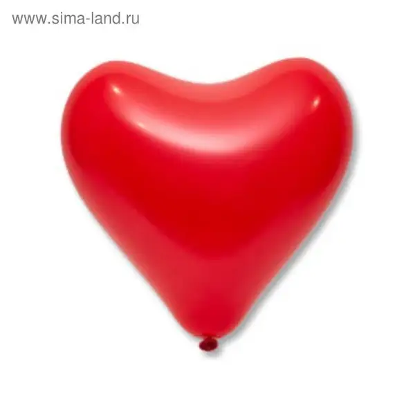 Шар латексный 12", сердце, стандарт, набор