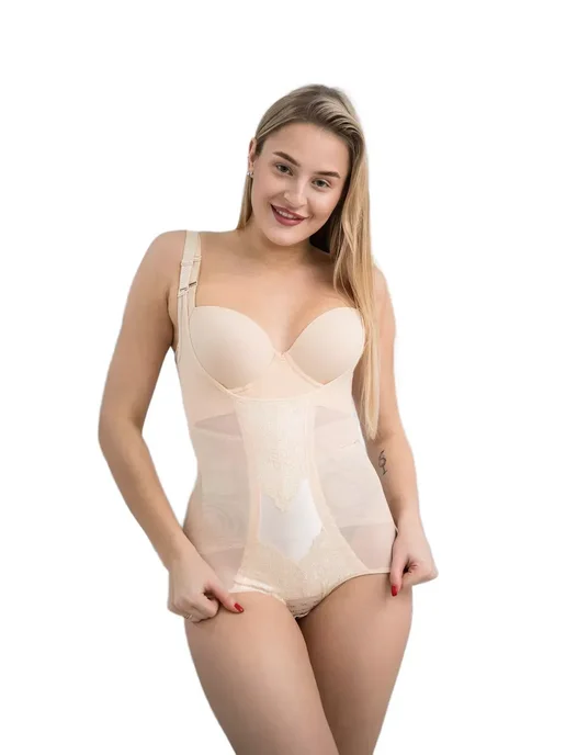 CORSETS Боди-грация корректирующее, утягивающее живот белье, бежевый