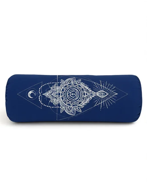 BODHI Валик для йоги с лузгой Чакра 60х22 см, 60x22 см, фото 5