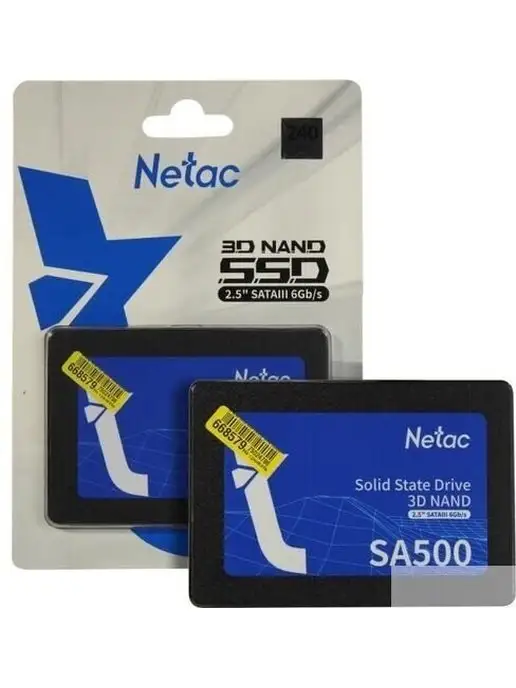 NETAC SSD жесткий диск SATA2.5" 240GB NT01SA500-240-S3X, 240 ГБ, фото 2