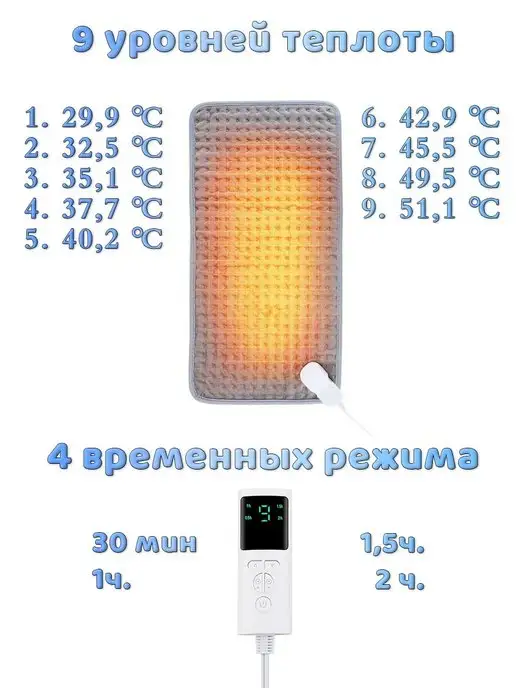 Lequido Грелка электрическая, электрогрелка, термоковрик, вариант, фото 8