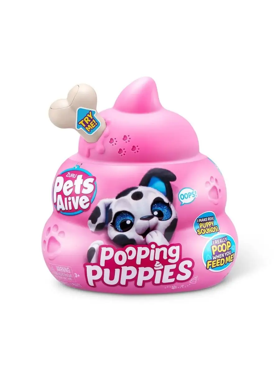 Игрушка Pets Alive Pooping Puppies Капсула-Сюрприз 9542 ZURU 168574155  купить за 3 942 ₽ в интернет-магазине Wildberries