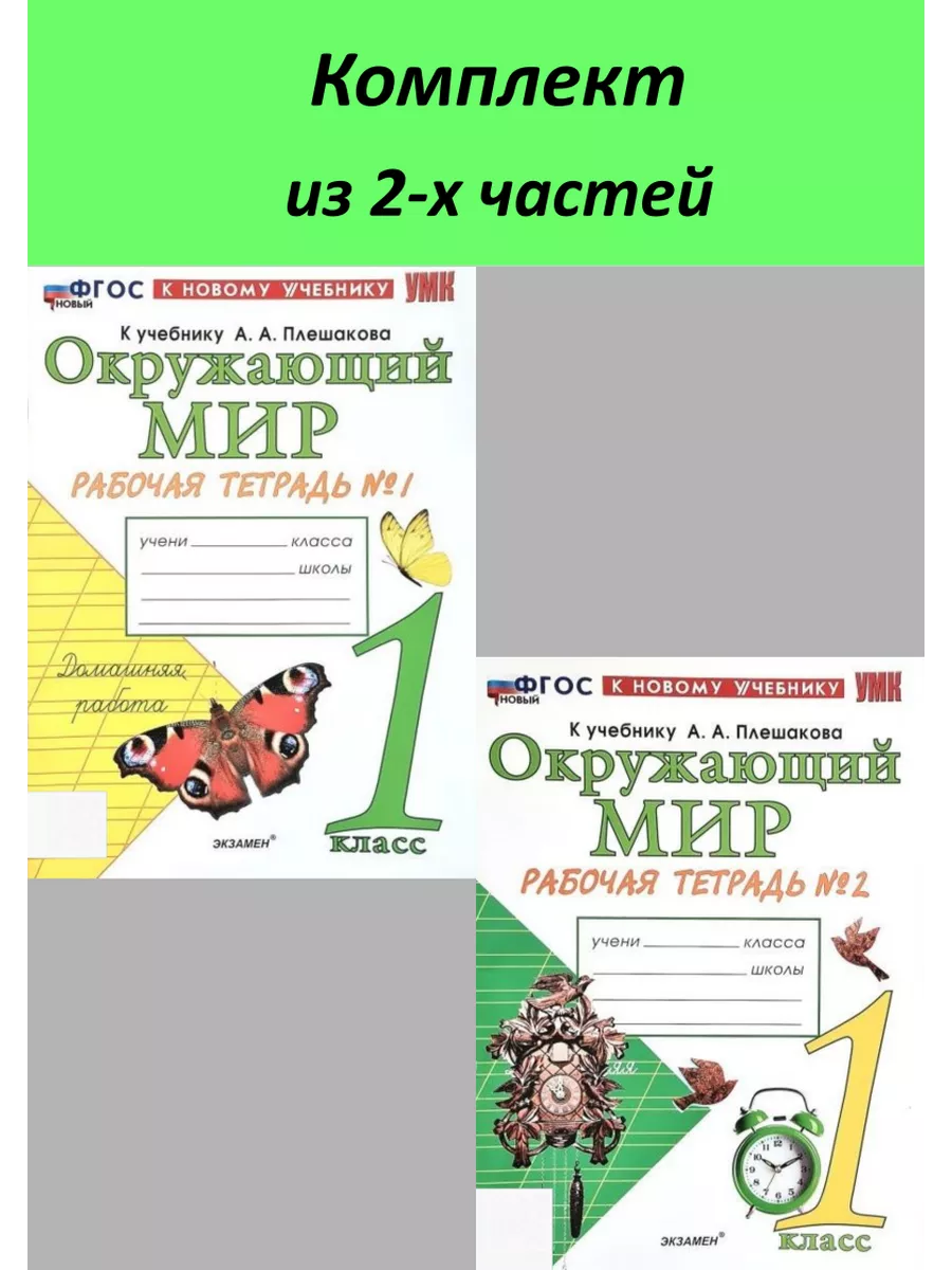 Экзамен Окружающий мир Раб тетр 1 кл к новому учебнику Плешакова