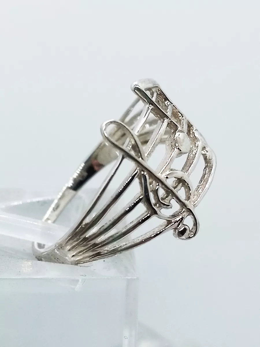 Кольцо серебряное 925 "Ноты" музыка