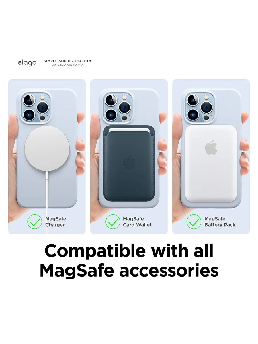 Чехол для iPhone 13 Pro Max MagSafe Soft silicone case Elago 168656709  купить за 1 953 ₽ в интернет-магазине Wildberries