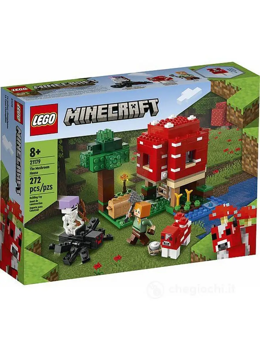 LEGO Minecraft Грибной дом 21179 LEGO 168664442 купить за 2 275 ₽ в  интернет-магазине Wildberries