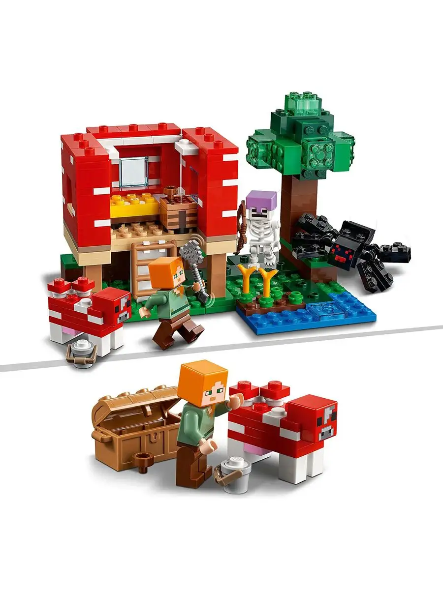 LEGO Minecraft Грибной дом 21179 LEGO 168664442 купить за 1 977 ₽ в  интернет-магазине Wildberries