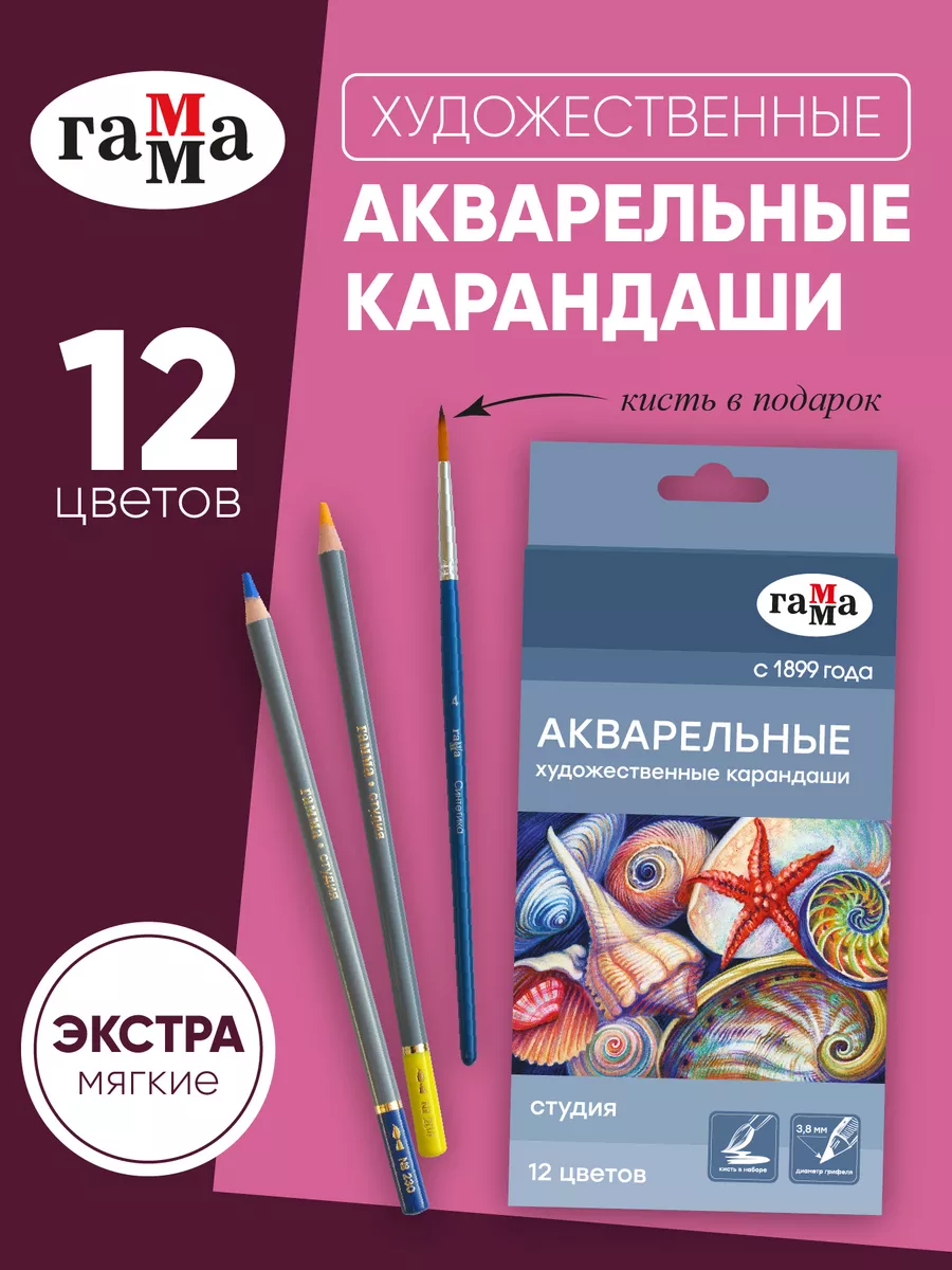 Карандаши акварельные...
