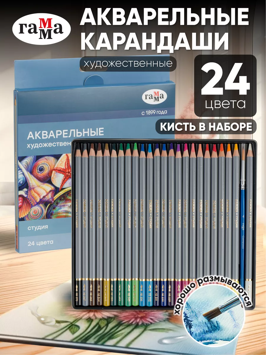 Карандаши акварельные...