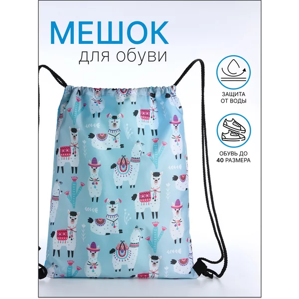Мешок для обуви на шнурке