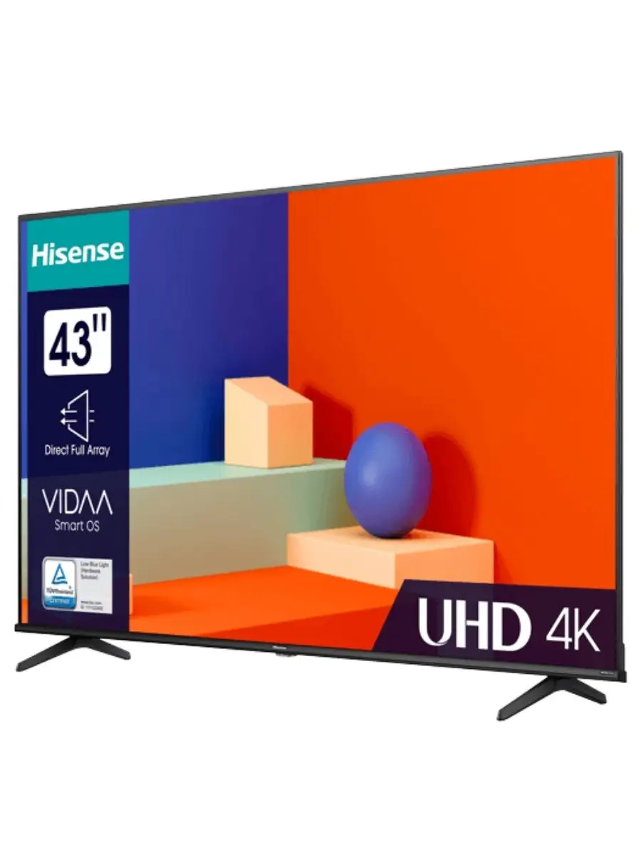 Телевизор Смарт 43 дюйма 43A6K Hisense 168694207 купить за 31 578 ₽ в  интернет-магазине Wildberries