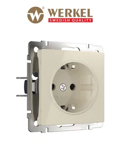 Розетка с заземлен., безвинтовой зажим W1171303 слон. кость werkel 168778308 купить за 687 ₽ в интернет‑магазине Wildberries