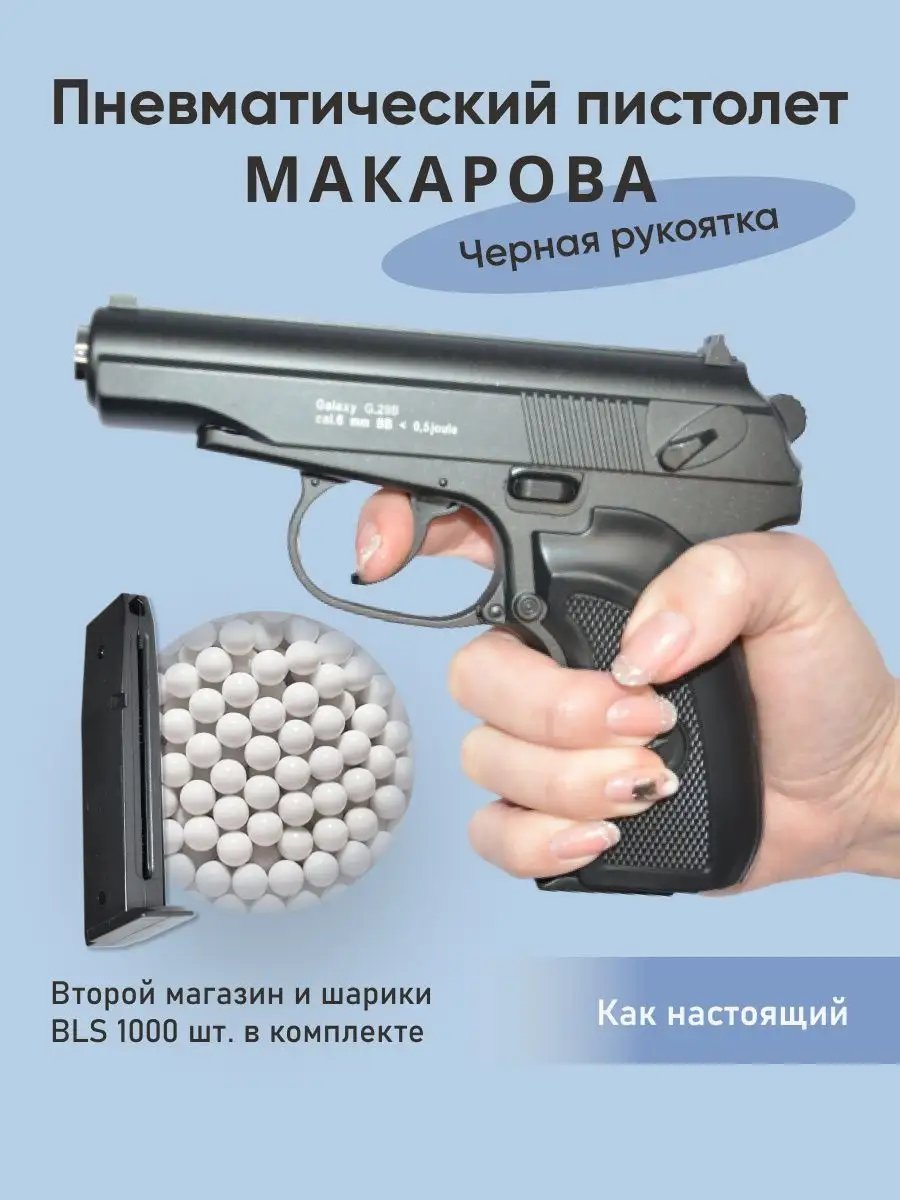 Пистолет Макарова черная...