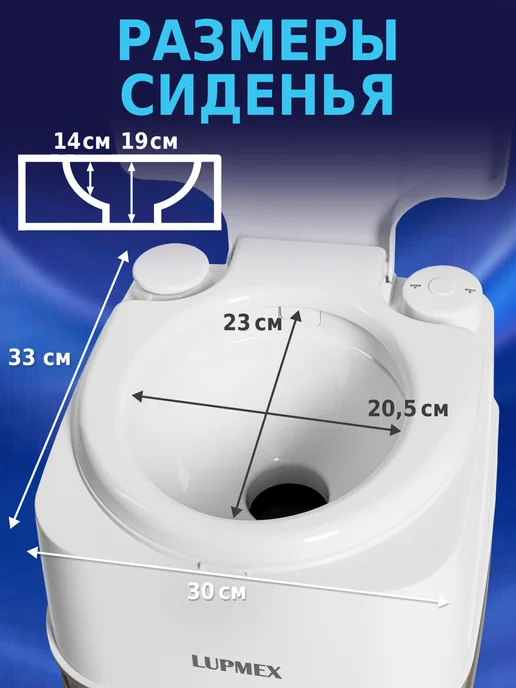 Lupmex Биотуалет для дома и дачи с индикатором и подарком, вариант, фото 3