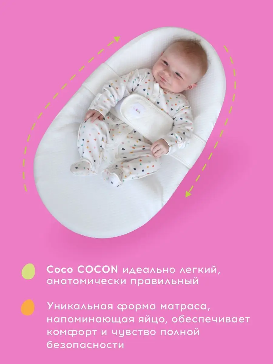 Матрас - кокон Coco COCON для новорожденных Coco COCON 168803141 купить за  2 832 ₽ в интернет-магазине Wildberries