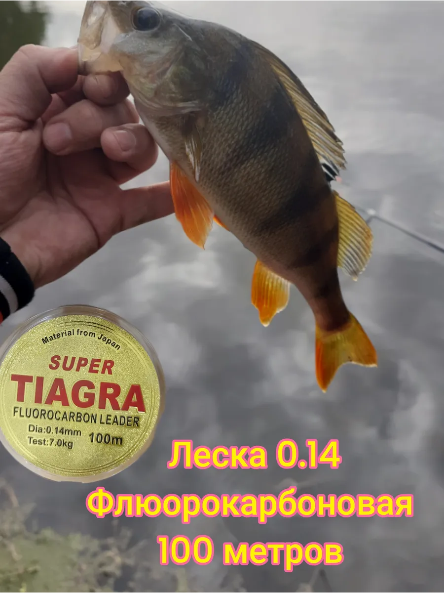 Леска флюрокарбоновая 0.14 TIAGRA 100 метров