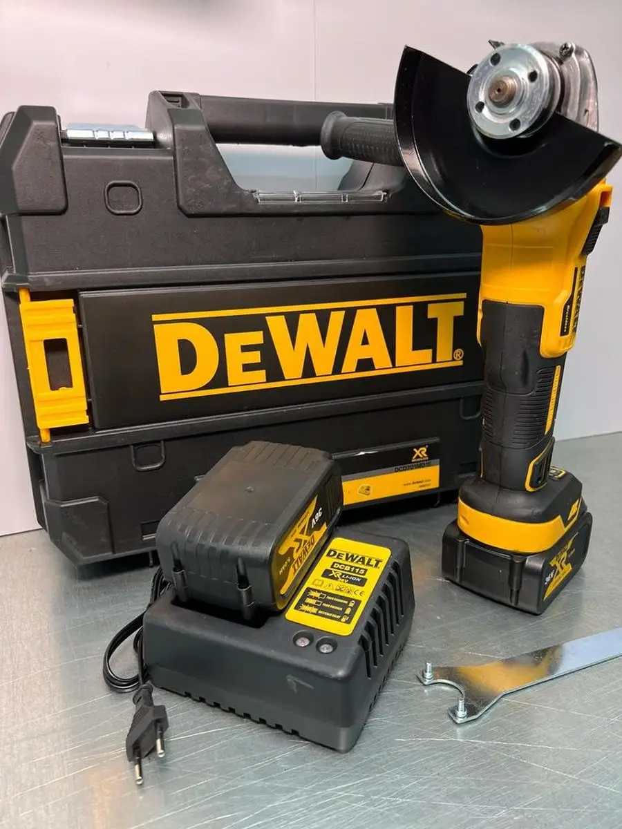 Болгарка УШМ аккумуляторная Dewalt 125мм Dewalt 168851990 купить за 9 844 ₽  в интернет-магазине Wildberries