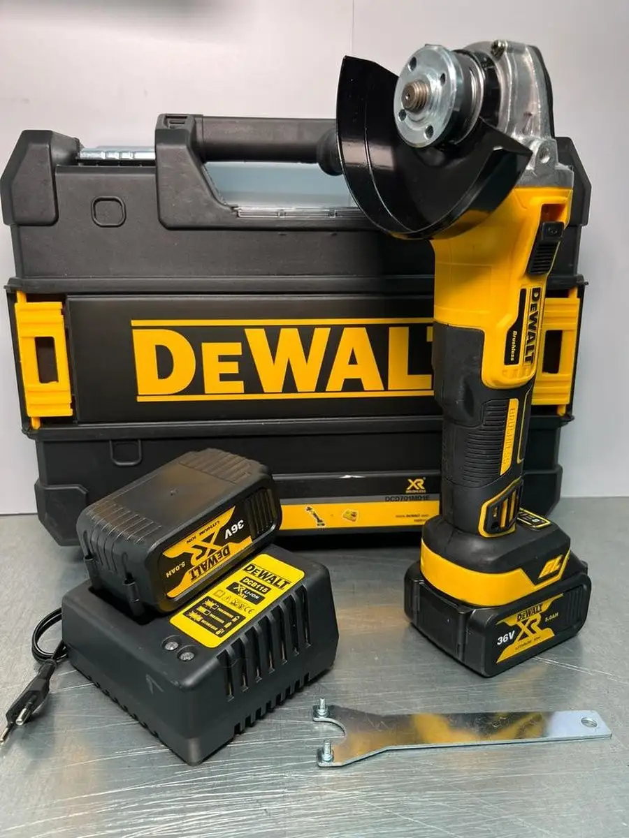 Болгарка УШМ аккумуляторная Dewalt 125мм Dewalt 168851990 купить за 9 844 ₽  в интернет-магазине Wildberries