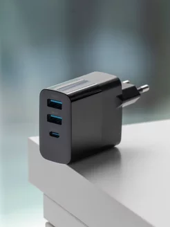 Зарядное устройство с дисплеем 30Вт USB-A, USB-C, PD, QC 3.0 Deppa (craft pack) 168913375 купить за 2 969 ₽ в интернет-магазине Wildberries