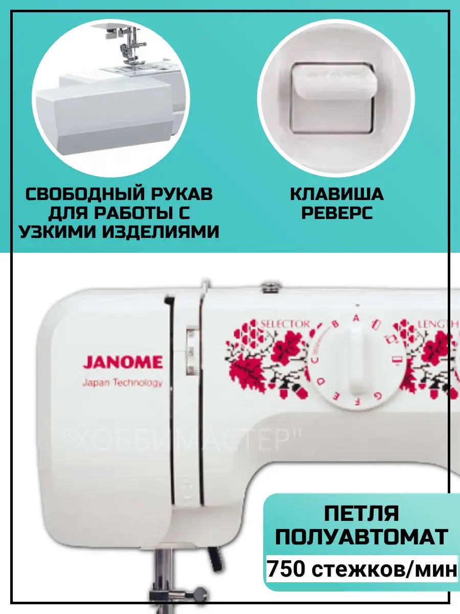 Швейная машина HomeDecor 2077 Janome 168915981 купить за 12 675 ₽ в  интернет-магазине Wildberries