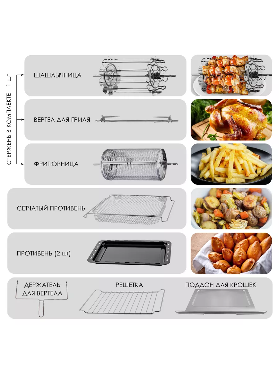 Печь электрическая многофункциональная,настольная HX-24 HOTTER 168922695  купить за 19 486 ₽ в интернет-магазине Wildberries