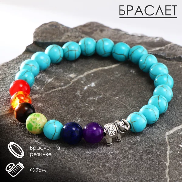 Браслет «Планеты» небо, d 7
