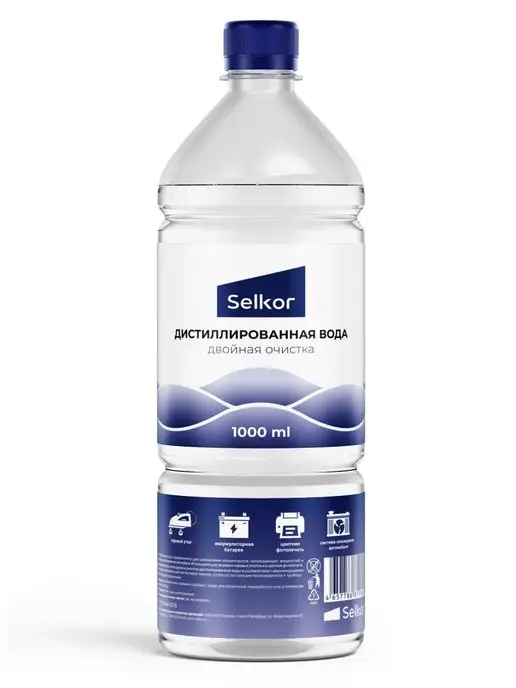 Selkor Дистиллированная вода 1 л, 1 л, фото 2