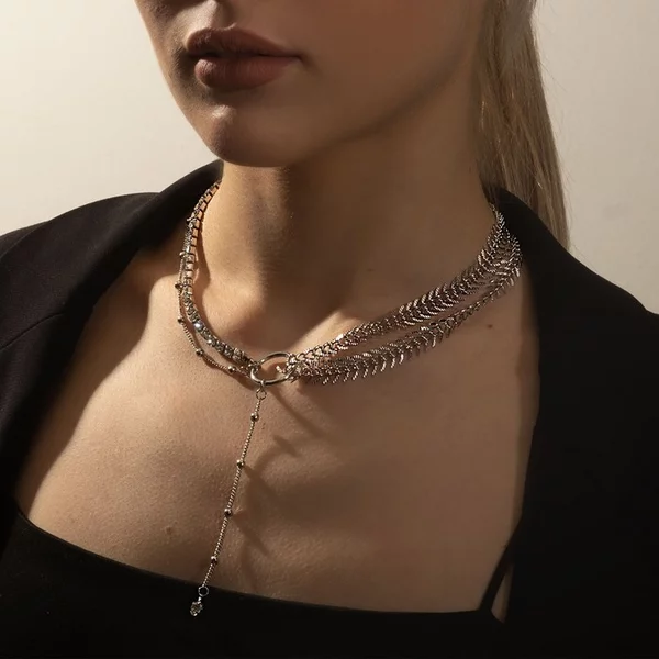 Колье «Кольцо» асимметрия, 35см