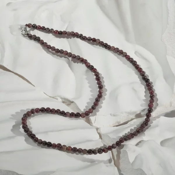 Бусы шар №4 «Гранат», 50см