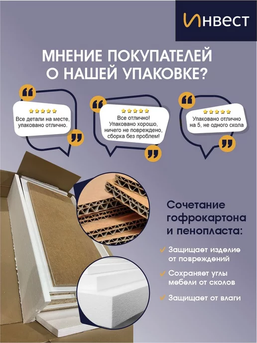 ИНВЕСТ Стол письменный рабочий с ящиком Лотас 2, вариант, фото 8