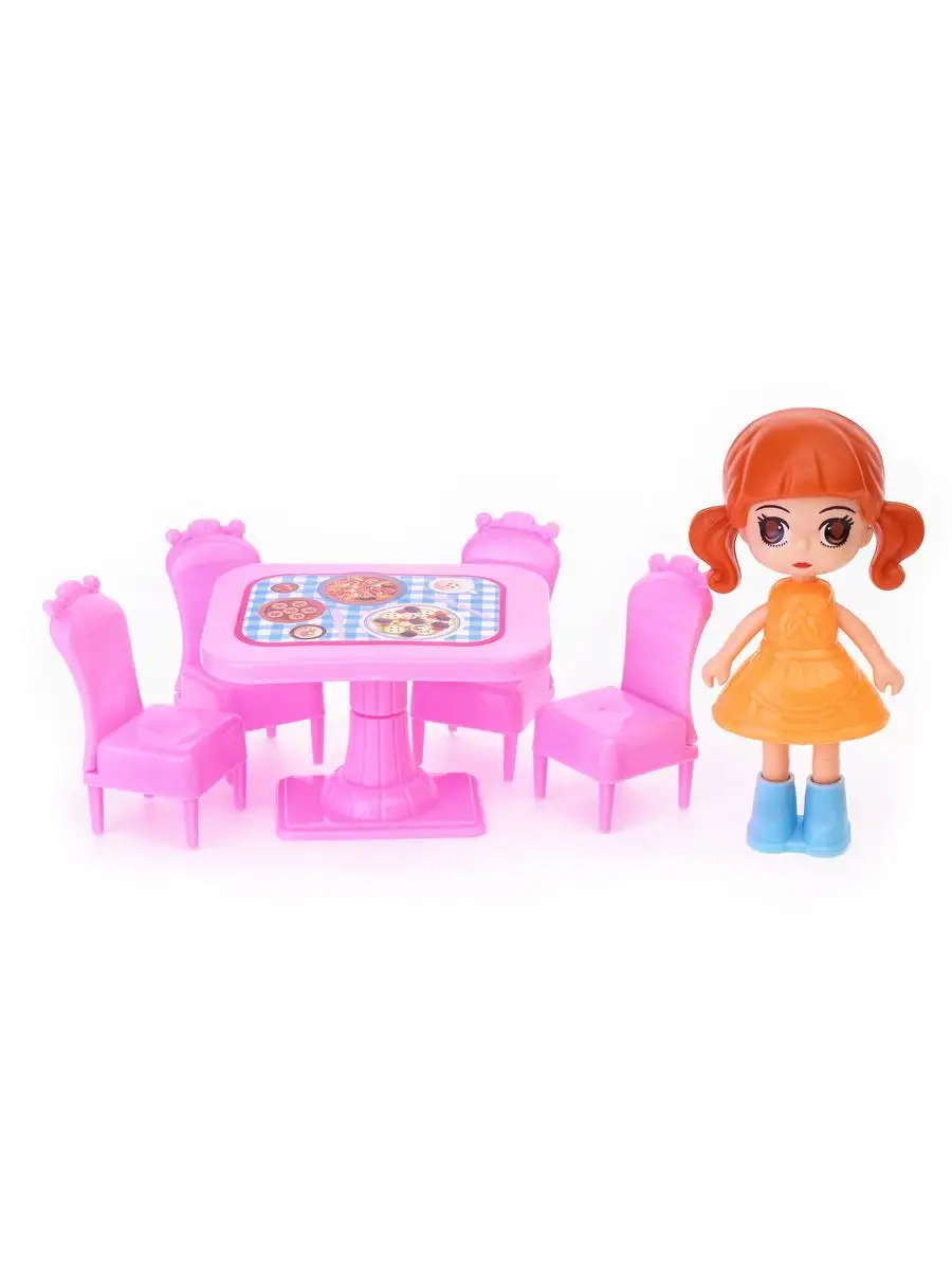 Кукла с комплектом мебели URAL TOYS 168961717 купить за 205 ₽ в интернет-магазине Wildberries