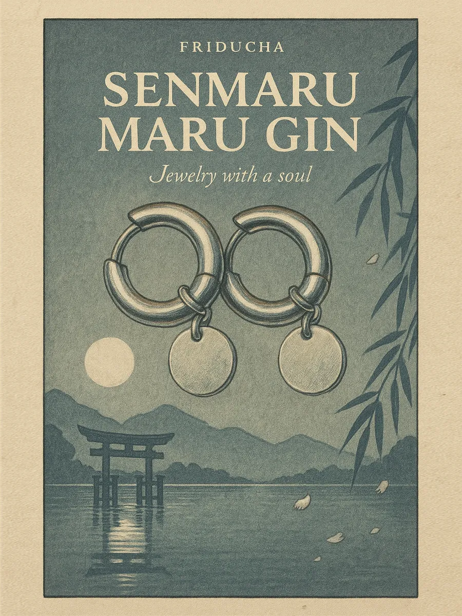 Подвески Maru Gin, круглые, родий, 2 шт