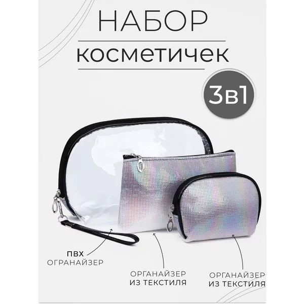 Набор косметичек 3 в 1