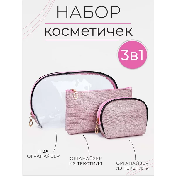 Набор косметичек 3 в 1