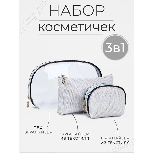 Набор косметичек 3 в 1