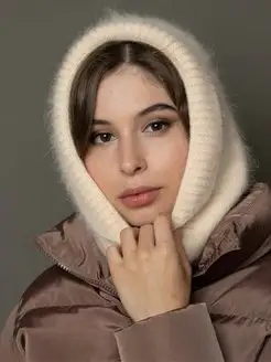 Капор зимний вязаный капюшон Slava Furs 168995833 купить за 1 408 ₽ в интернет-магазине Wildberries