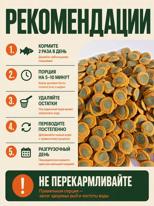 Корм для рыбок аквариумных донных крупных,100гр, 100 г, фото 4