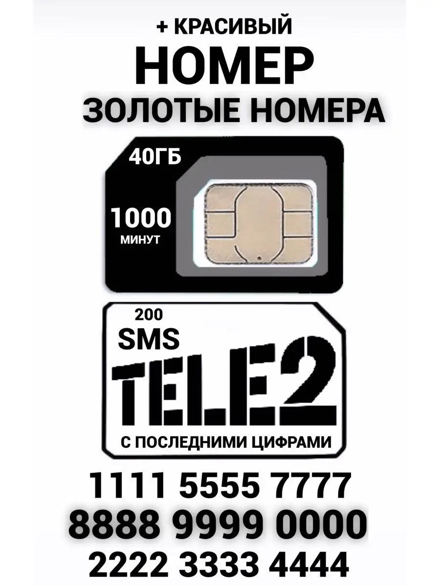 Tele2 красивый федеральный номер сим карта Tele2 сим карта красивый  федеральный номер Теле2 169015385 купить за 736 ? в интернет-магазине  Wildberries