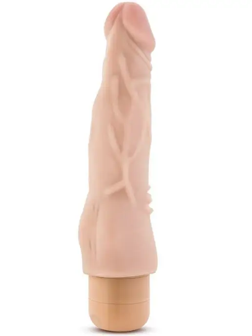 ToyForFun Реалистичный вибратор "DR. SKIN COCK VIBE", 16см, бежевый, фото 3