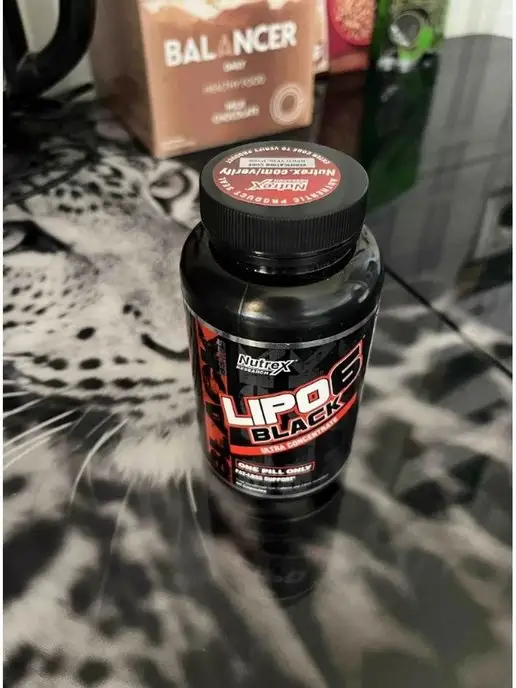 SputP. Жиросжигатель Lipo 6 Black, 120 капсул, черный, фото 2